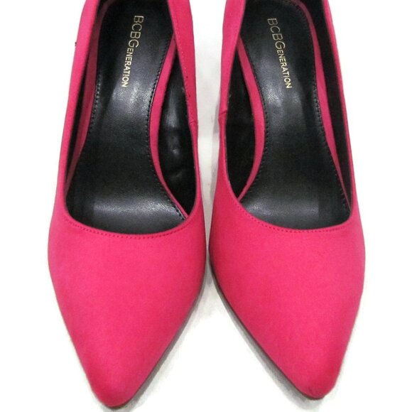 BCBGeneration Heidi Dream Microsuede Pink Highheels. Size 10M - Picture 1 of 5